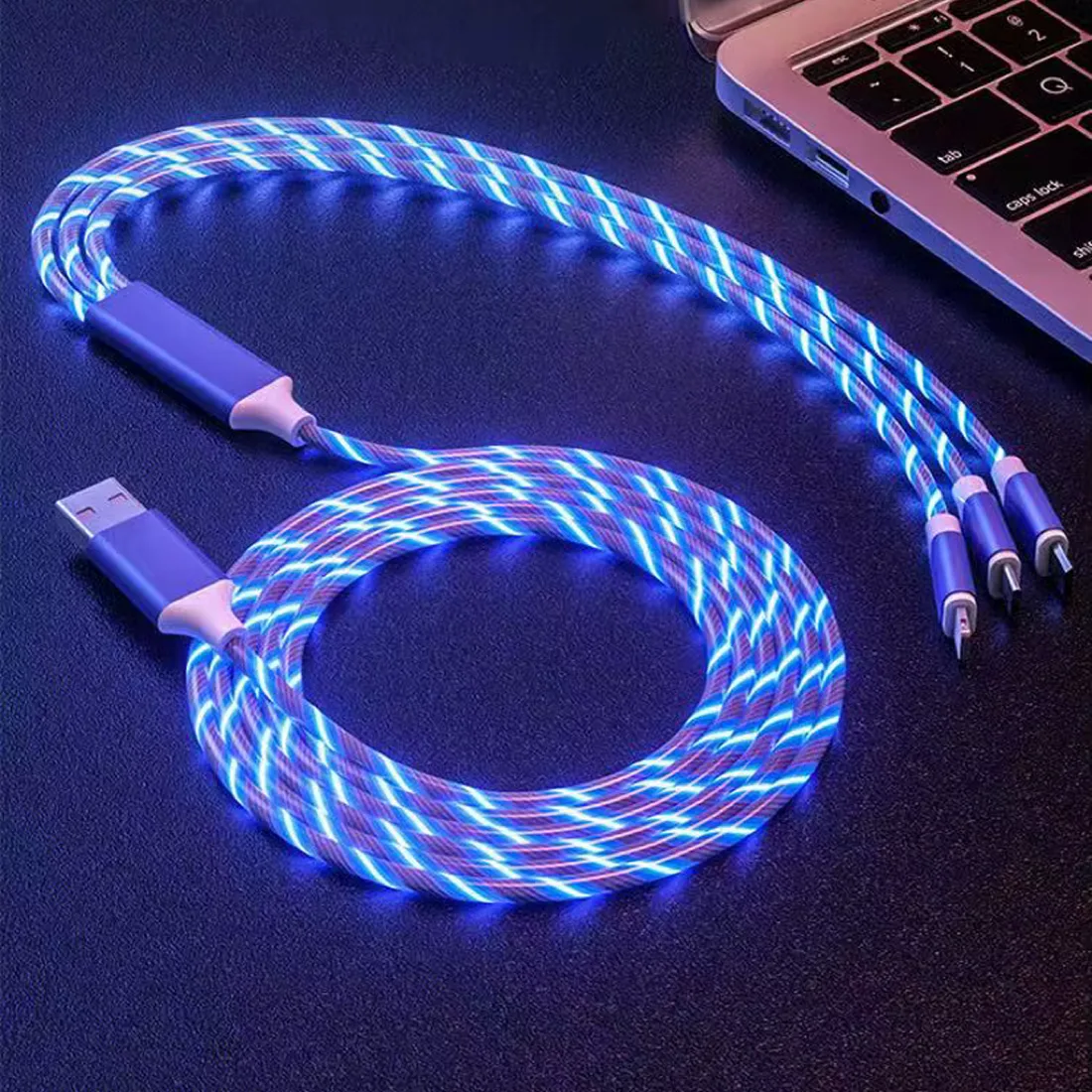 3-in-1 LED Charging Cable — Flowing LED