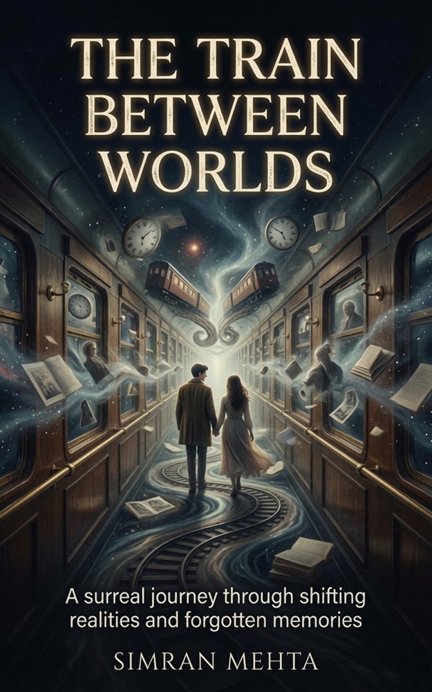 Book cover: The Train Between Worlds by Simran Mehta