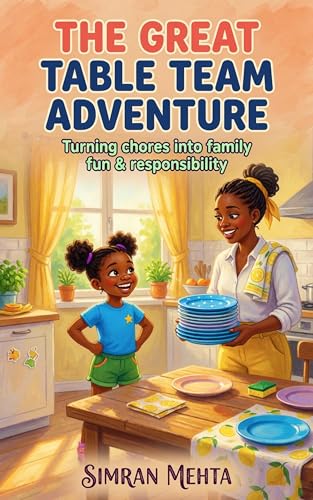 Book cover: The Great Table Team Adventure: Helping Hands, Happy Homes – Teaching Kids Responsibility Through Playful Family Teamwork by Simran Mehta — Nonu Ventures