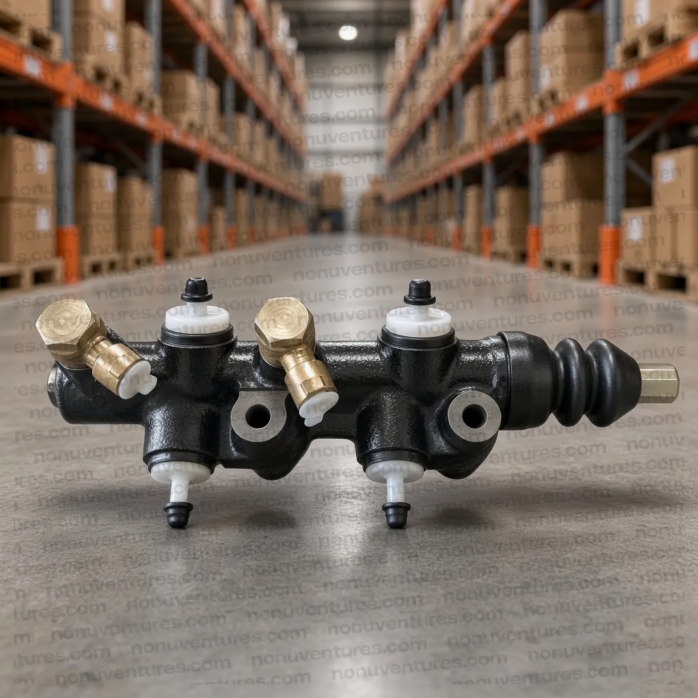 Brake Master Cylinder Assy — Remote Reservoir / Bomba de Freno / Maître Cylindre de Frein product photo for Mahindra CJ340 — Nonu Ventures