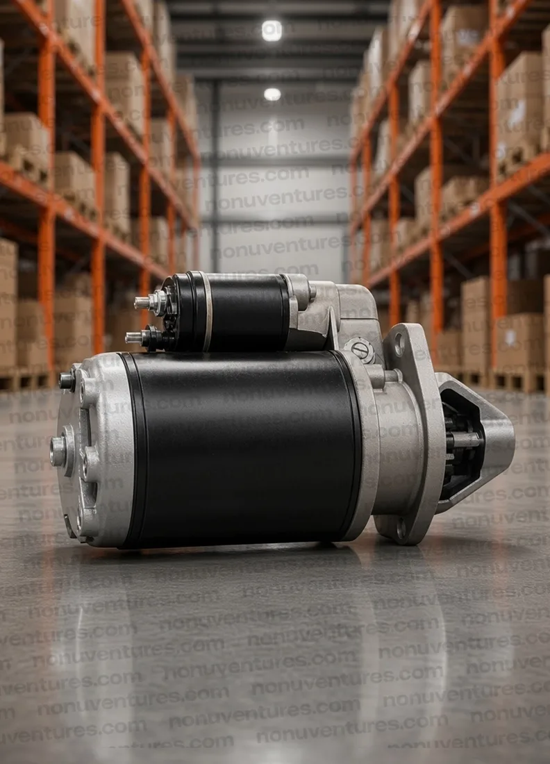 CJ340-STARTER Starter Motor | Mahindra CJ340 OEM | Nonu Ventures Starter Motor product photo — Mahindra OEM CJ340-STARTER for Mahindra CJ340 — Nonu Ventures
