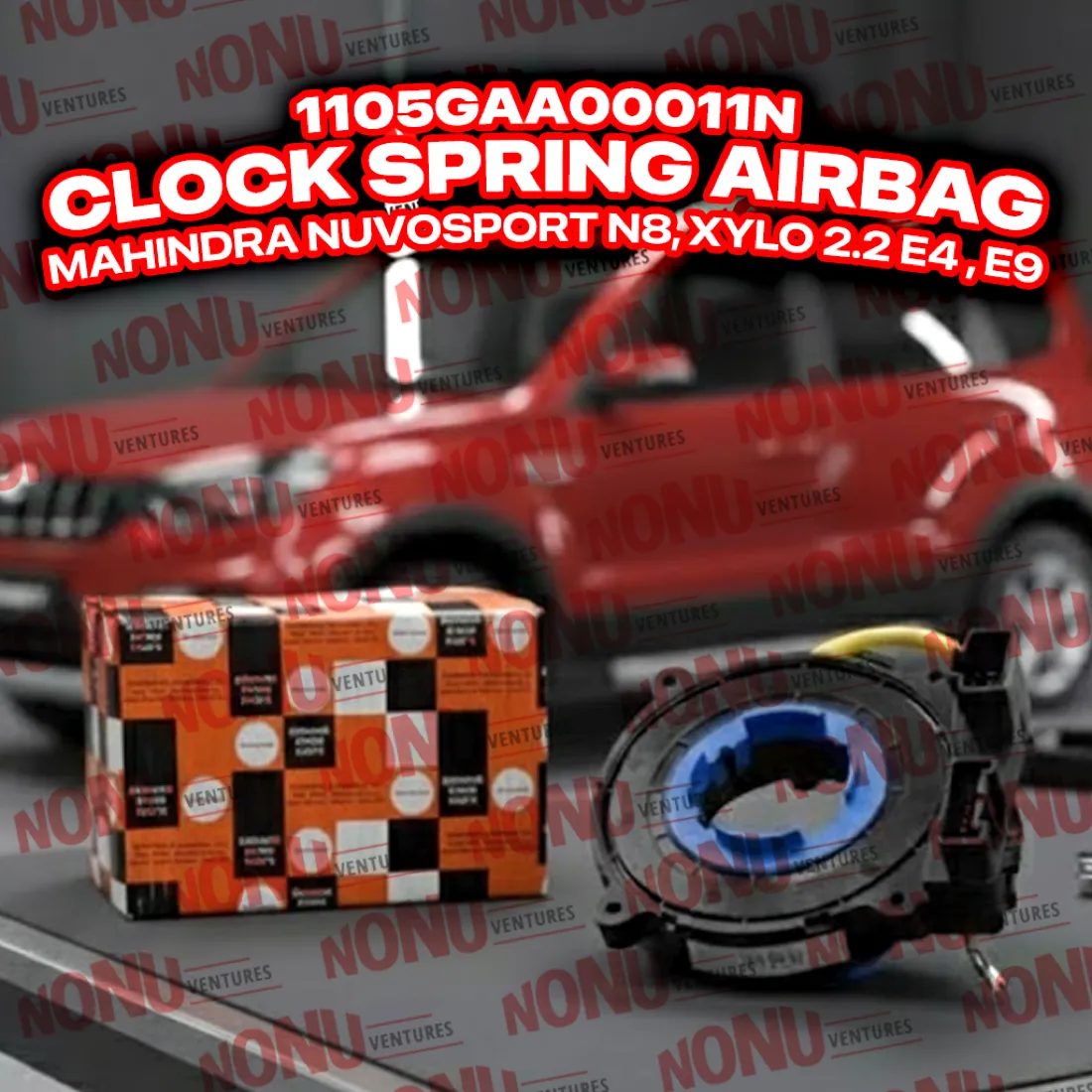 Clock Spring Airbag product photo — Mahindra OEM 1105GAA00011N for NuvoSport & Xylo — Nonu Ventures