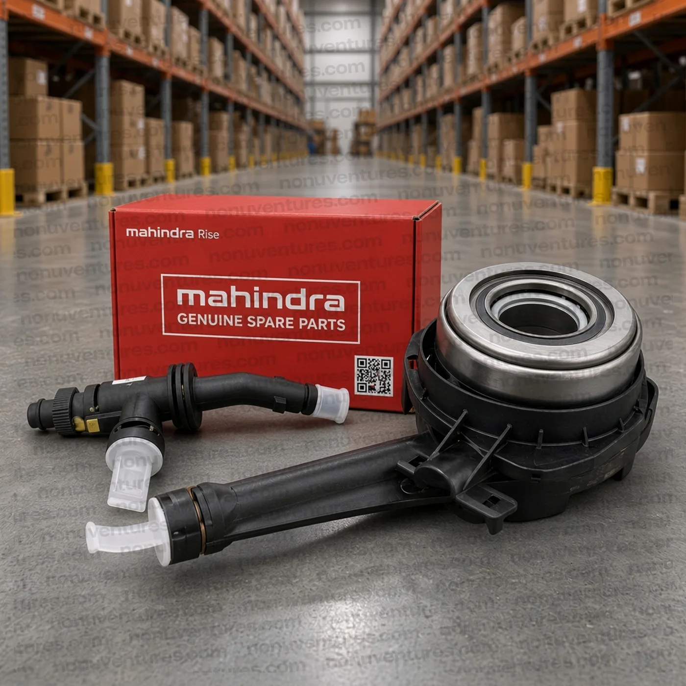 0802CAA04380N Concentric Slave Cylinder (3 Hole) | Mahindra Scorpio OEM | Nonu Ventures Concentric Slave Cylinder (3 Hole) product photo — Mahindra OEM 0802CAA04380N for Mahindra Scorpio — Nonu Ventures