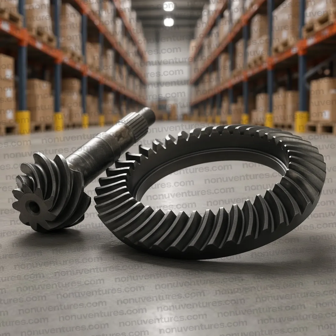 0502DA1760N Crown Wheel & Pinion 4.55 (41×9) | Scorpio mHawk OEM | Nonu Ventures Crown Wheel & Pinion 4.55 (41×9) product photo — Mahindra OEM 0502DA1760N for Scorpio mHawk — Nonu Ventures