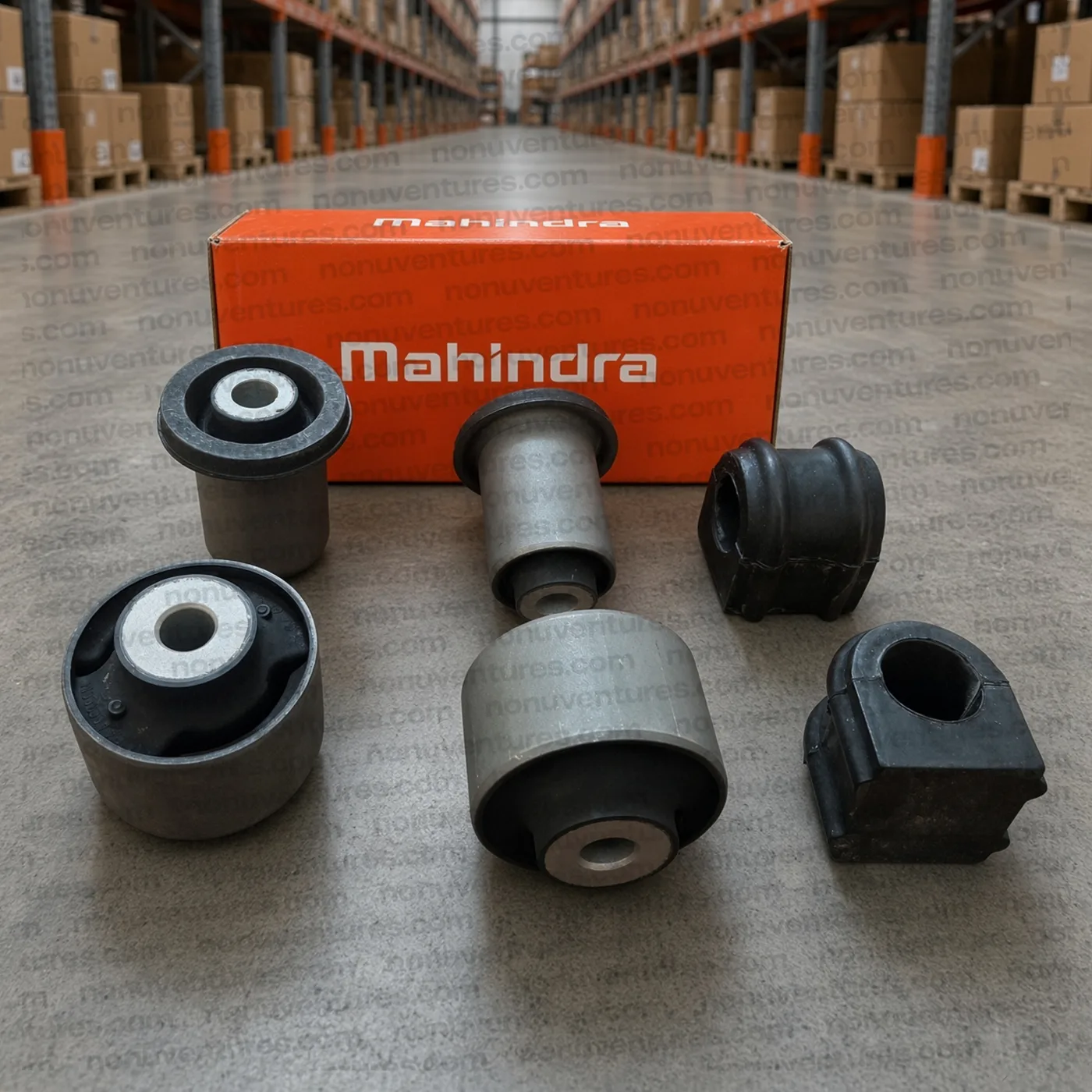 0401BAA08240NKT Front Suspension Bush Kit / Kit de Buje de Suspensión Delanteros | Mahindra XUV500 OEM | Nonu Ventures Front Suspension Bush Kit / Kit de Buje de Suspensión Delanteros product photo — Mahindra OEM 0401BAA08240NKT for Mahindra XUV500 — Nonu Ventures