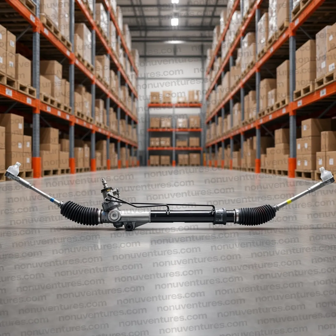 1102AAA01500N Steering Rack Assy LHD | Scorpio LHD OEM | Nonu Ventures Steering Rack Assy LHD product photo — Mahindra OEM 1102AAA01500N for Scorpio LHD — Nonu Ventures