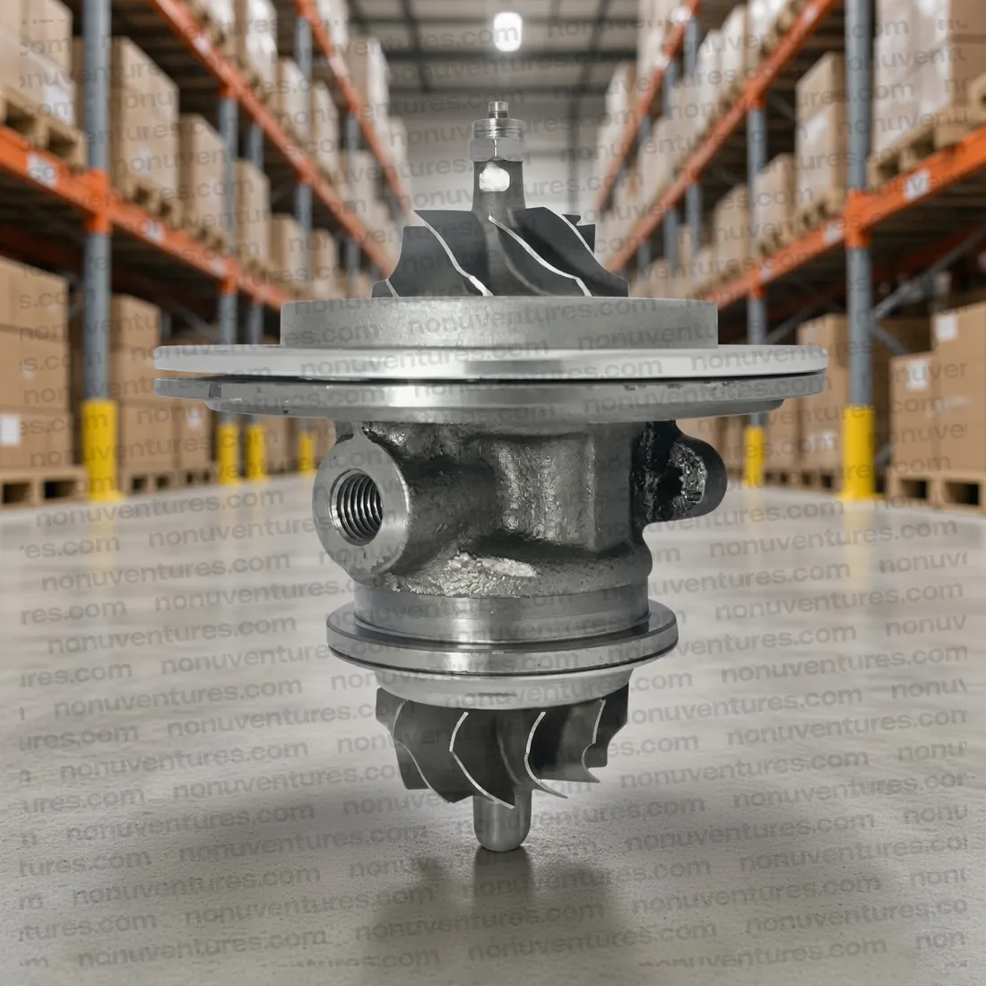 TURBO-CORE-SCORPIO-22-MHAWK Turbocharger Core (CHRA) — mHawk | Mahindra Scorpio OEM | Nonu Ventures Turbocharger Core (CHRA) — mHawk product photo — Mahindra OEM TURBO-CORE-SCORPIO-22-MHAWK for Mahindra Scorpio — Nonu Ventures